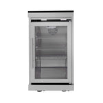 Castelle Flame Blaze 108-Inch 6-Burner 85K BTU Deluxe Stainless Steel Liquid Propane Outdoor Kitchen Grill Island with Wine Cooler, Rotisserie, Cabinets, and Granite Countertops