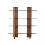 Book Shelf Open Bookcase Home Solid Wood Multi-layer Bookshelf Office Large Capacity Storage Rack for Living Room, Home Office, Bedroom(A)