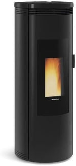 Nordica Extraflame 8 kW Black Wood Pellet Stove Amikanoir
