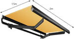 Retractable Patio Awning, Waterproof Canopy, Beam Installation, Thickened Widened Aluminum Tube, for Outdoor Doors Windows, Decks, Patios