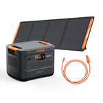 Jackery Explorer 3000V2 Solar Generator + 200W Solar Panel + 5M Extension Cable, 3072Wh LiFePO4, 2990W Output, Portable Power Station for Home Use, RVs, Camping & Emergency Backup