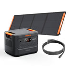 Jackery Explorer 3000V2 Solar Generator + 200W Solar Panel + 5M Extension Cable, 3072Wh LiFePO4, 2990W Output, Portable Power Station for Home Use, RVs, Camping & Emergency Backup