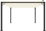 Patio awnings Gazebo with Louvered Roof 3x4 m Cream Fabric and Aluminium, Pergola, Canopy Outdoor, Pop Up Gazebo, Event Shelter, Gazebo Outdoor, Garden Gazebos, Outdoor Shelter