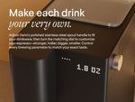 Terra Kaffe Demi Compact Fully Automatic Espresso Machine - Roaster-Approved Espresso Settings - Barista-Level Quality with Built-In Grinder - Coffee Machine - Dune