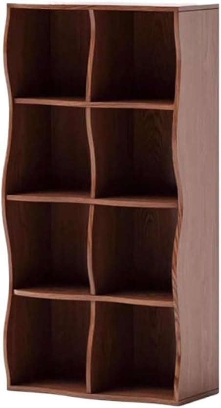 Book Shelf Open Bookcase Living Room Low Cabinet Simple Storage Solid Wood Bookshelf Shelf Floor Bookcase for Living Room, Home Office, Bedroom