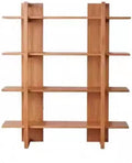 Book Shelf Open Bookcase Home Solid Wood Multi-layer Bookshelf Office Large Capacity Storage Rack for Living Room, Home Office, Bedroom(A)