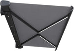 Automatic Electric Retractable Awning for Patio, Waterproof Outdoor Shade with LED Light, Motorized Canopy for Yard Porch Balcony 2x1.5m