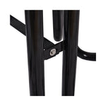 Large 46-Inch Heavy-Duty Round Outdoor Steel Picnic Table With Umbrella Hole