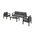 Premium Outdoor Aluminum Furniture Set For Backyard & Poolside 4PCS