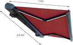Retractable Patio Awning, Electric Outdoor Sunshade with LED Light, Waterproof Sun-Proof Shelter for Garden, Deck, Balcony (2.5m)
