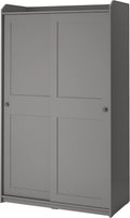ProTuning HAUGA Wardrobe with sliding doors, grey, 118x55x199 cm