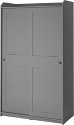 ProTuning HAUGA Wardrobe with sliding doors, grey, 118x55x199 cm