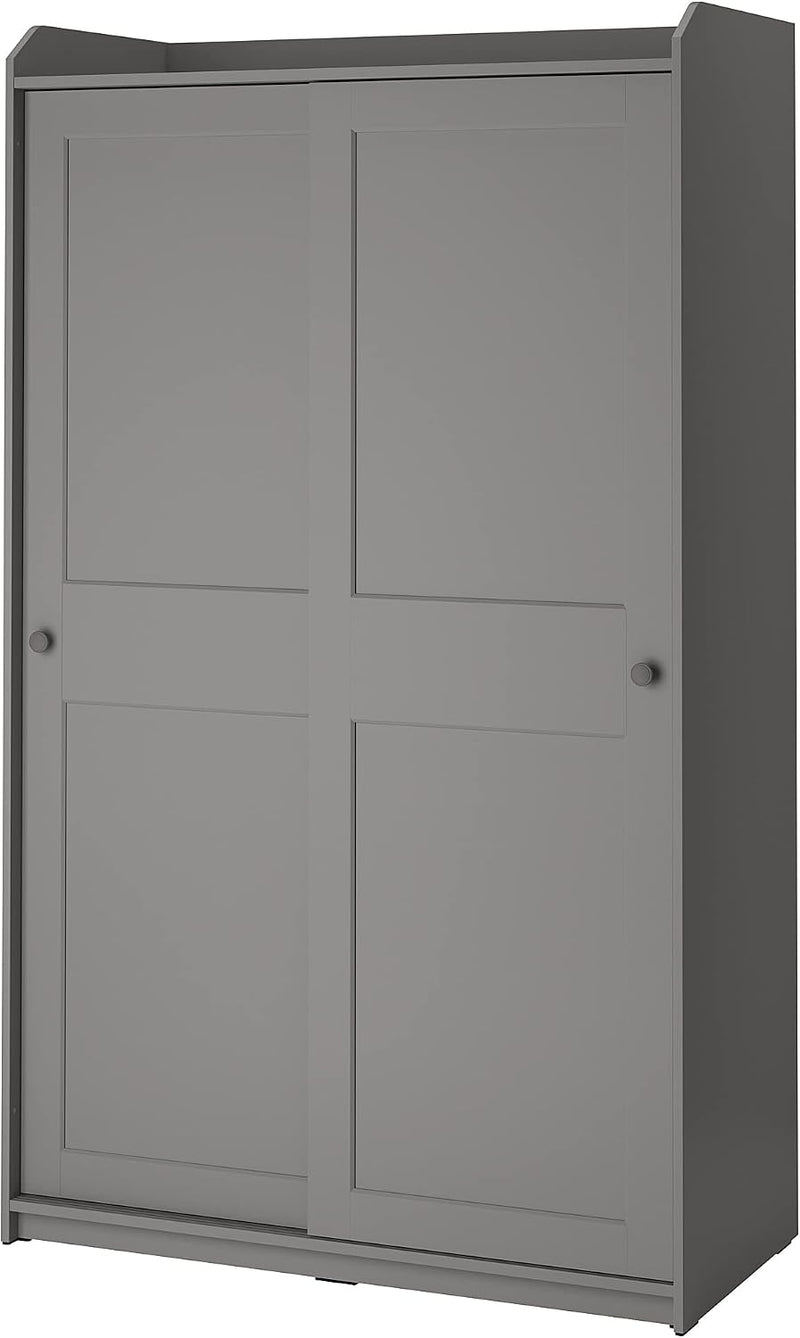 ProTuning HAUGA Wardrobe with sliding doors, grey, 118x55x199 cm