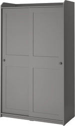 ProTuning HAUGA Wardrobe with sliding doors, grey, 118x55x199 cm