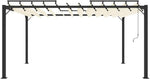 Patio awnings Gazebo with Louvered Roof 3x4 m Cream Fabric and Aluminium, Pergola, Canopy Outdoor, Pop Up Gazebo, Event Shelter, Gazebo Outdoor, Garden Gazebos, Outdoor Shelter