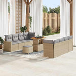 Garden Sofa Set 12-Piece Grey Poly Rattan with Cushions Weatherproof Lounge Furniture for Garden Balcony Patio Modular Corner Couch with Storage Space, Comfortable Outdoor Sofa with Aluminium