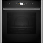 NEFF B64CS71N0 71L Built-In Oven N90 Slide&Hide Black Stainless Steel
