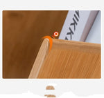 Tree-Shaped Bookshelf and Storage Shelf Solid Wood Floor Multi-Layer Storage Narrow Bookcase Wall(D)