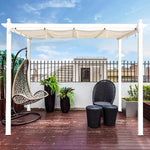Top Outdoor Pergola with lights, solar sunshade grape trellis, Aluminum garden pergola with retractable roof, Rain and UV protection, Grape Trellis Pergola for Patio Backyard and Deck,A