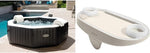 Intex 86IN X86IN X28IN Purespa Jet And Bubble Deluxe Set, Inflated size: 218cm x 218cm x 71cm (28462BS) & Spa Tray With Light