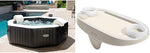 Intex 86IN X86IN X28IN Purespa Jet And Bubble Deluxe Set, Inflated size: 218cm x 218cm x 71cm (28462BS) & Spa Tray With Light