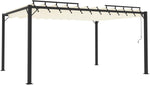Patio awnings Gazebo with Louvered Roof 3x4 m Cream Fabric and Aluminium, Pergola, Canopy Outdoor, Pop Up Gazebo, Event Shelter, Gazebo Outdoor, Garden Gazebos, Outdoor Shelter