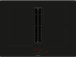 Siemens ED711HQ26E iQ500 70Cm Induction Hob With Extractor Hood Black