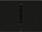 Siemens ED711HQ26E iQ500 70Cm Induction Hob With Extractor Hood Black