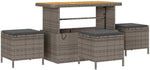 Garden Sofa Set Grey Poly Rattan with 13 Pieces, Weatherproof Outdoor Lounge Furniture for Garden, Patio, Balcony, Modular with Storage Space, Comfortable Cushions and Cushions