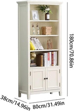 Book Shelf Open Bookcase Home Creative Fashion Solid Wood Bookcase Bedroom Storage Bookshelf for Living Room, Home Office, Bedroom