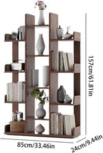 Book Shelf Open Bookcase Home Storage Rack Office Wall Bookshelf Shelf Floor Solid Wood for Living Room, Home Office, Bedroom