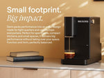 Terra Kaffe Demi Compact Fully Automatic Espresso Machine - Roaster-Approved Espresso Settings - Barista-Level Quality with Built-In Grinder - Coffee Machine - Dune