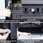 Wood Burning Stove with Heavy-Duty Steel Construction, Heats Up to 900 Sq Ft, FireBrick Lined, Large Viewing Glass & Automatic Air Curtain System
