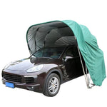 Mobile Hydraulic Parking Shed, Semi-Automatic, Rainproof, Flame Retardant, Thickened Car Cover, Suitable for Small Cars and SUVs, Easy Setup and Durable