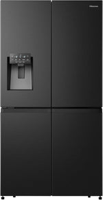 Hisense PureFlat RQ760N4SBFE 584L Total No Frost American Fridge Freezer Black Stainless Steel