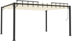 Patio awnings Gazebo with Louvered Roof 3x4 m Cream Fabric and Aluminium, Pergola, Canopy Outdoor, Pop Up Gazebo, Event Shelter, Gazebo Outdoor, Garden Gazebos, Outdoor Shelter