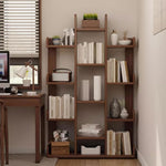 Book Shelf Open Bookcase Home Storage Rack Office Wall Bookshelf Shelf Floor Solid Wood for Living Room, Home Office, Bedroom