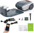 Automatic Robotic Lawn Mower,APP Control Robot Lawnmower,Cuts Up to 1500 sq m,with 30% Slope, Ultra Quiet Mowing,with Rain Sensor,Bluetooth Application Control, Safety Sensors