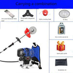 Portable 4-Stroke Lawn Mower, Electric Grass Trimmer & Edger for Garden Mowing, Open Up Wasteland