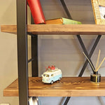 Book Shelf Open Bookcase Home Wall-mounted Simple Solid Wood Bookshelf Office Floor-standing Multi-layer Storage Rack for Living Room, Home Office, Bedroom