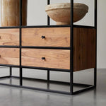 Book Shelf Open Bookcase Simple Floor-standing Storage Cabinet With Drawers, Living Room Wall-mounted Multi-layer Solid Wood Bookshelf for Living Room, Home Office, Bedroom