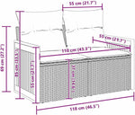 Garden Sofa Set Poly Rattan with Cushion Beige Light Grey 17-Piece Weatherproof Outdoor Lounge Furniture for Garden Balcony Patio Flexible Corner Couch with Aluminium Frame and Cosy Cushions