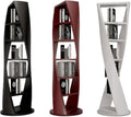Bookshelf Lacquered Bookcase, Solid Wood Rotating Bookcase, Circular Shelving, Modern Simple Special-shaped Decorative Display Stand Bookcases(Red,L)