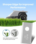 eufy Robot Lawnmower E15, Wire-Free with a Stable Signal, Hands-Free Auto Mapping, Accurate Obstacle Avoidance, Reliable Lawn Maintenance, 2-in-1 Mowing and Edge Trimming, 800 m² Coverage+Blade Set