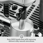 Sage - The Oracle Touch - Bean to Cup Coffee Machine with Grinder & Milk Frother - Fully Automatic Espresso Machine, Touch Screen, 5 Pre-sets - 2.5L Water Tank, 2400 W, Brushed Stainless Steel