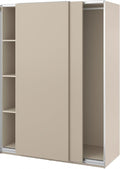 ProTuning PAX/HASVIK Wardrobe with sliding doors, grey-beige/grey-beige, 150x66x201 cm