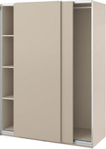 ProTuning PAX/HASVIK Wardrobe with sliding doors, grey-beige/grey-beige, 150x66x201 cm