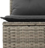 Garden Sofa Set Grey Poly Rattan with 13 Pieces, Weatherproof Outdoor Lounge Furniture for Garden, Patio, Balcony, Modular with Storage Space, Comfortable Cushions and Cushions