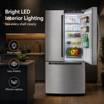 Fuaoddda FSDSL04 French Door Fridge Freezer 18.88cu Ft Wood Grain