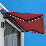 Retractable Patio Awning, Electric Outdoor Sunshade with LED Light, Waterproof Sun-Proof Shelter for Garden, Deck, Balcony (2.5m)